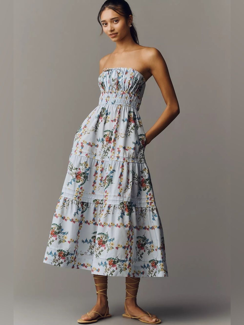 The Somerset Long Dress: Strapless Edition Size Xs